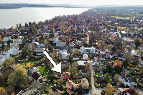 Luftbild mit dem schönen Ammersee