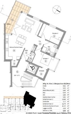 Whg Nr 9 im 2 Obergeschoss