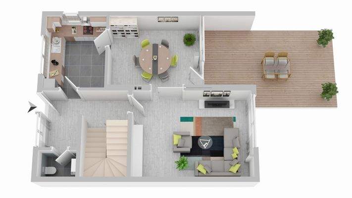 Erdgeschoss (nicht maßstabgetreu)