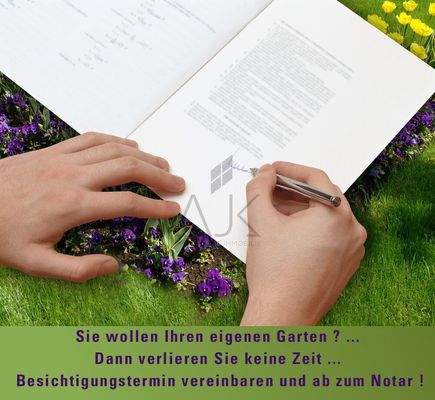 Sie wollen Ihren eigenen Garten-dann verlieren Sie keine Zeit