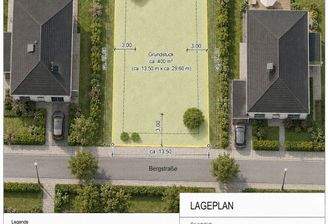 Lageplan des Bauplatzes
