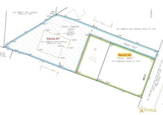 Teilungsplan Baulos M2
