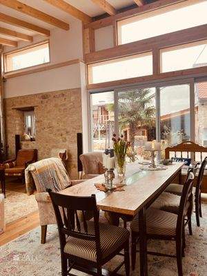 Wohnzimmer eingerichtet