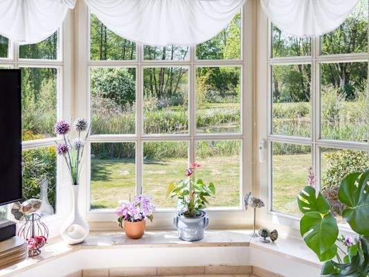 Blick vom Wohnzimmer