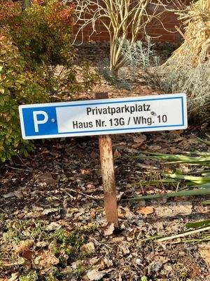 Fest zugeteilter Privatparkplatz