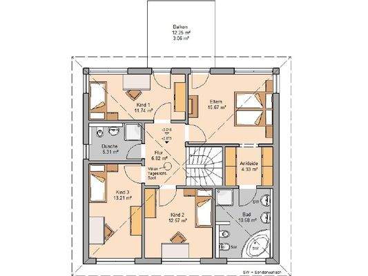 Grundriss Obergeschoss