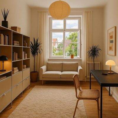 Arbeitszimmer (so könnte es eingerichtet aussehen)