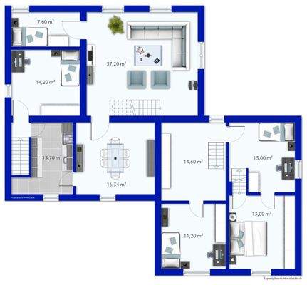 Grundriss Obergeschoss