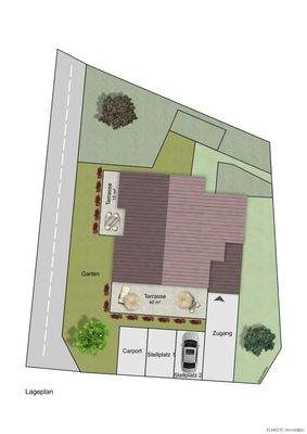 Garten, Garage und Parkplätze 