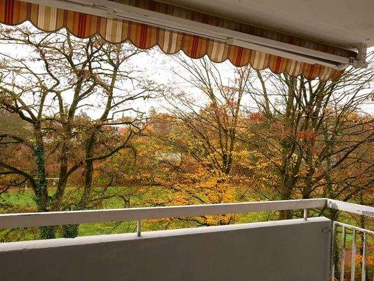 Ausblick Wohnzimmer/Balkon