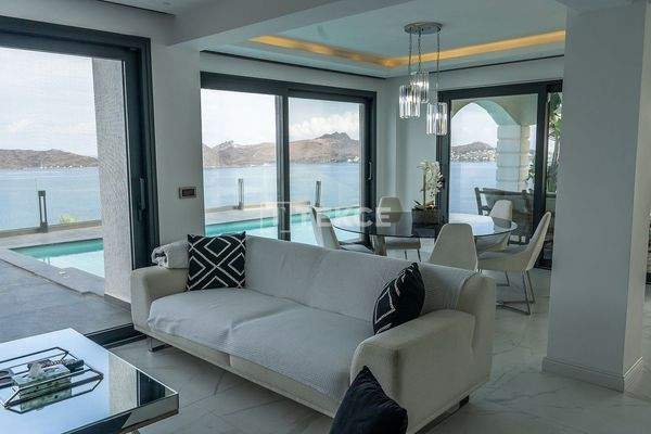 Marina and Sea View Villa in Bodrum with a Private Pool