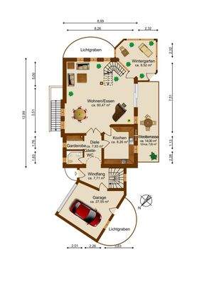 Erdgeschoss Grundriss