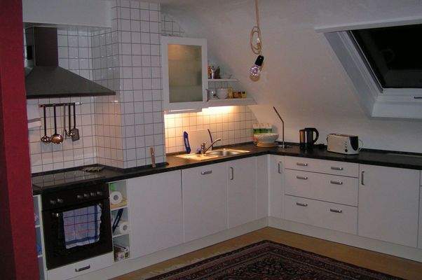 Küche im Dachgeschoss