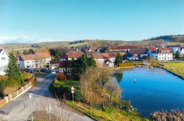 Fensterausblick-Panoramablick auf Unterrohn