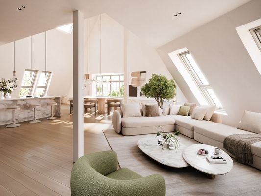 Wohn-Essbereich: Isolde Penthouse Berlin Friedenau