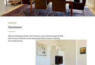 Essbereich mit Grundofen