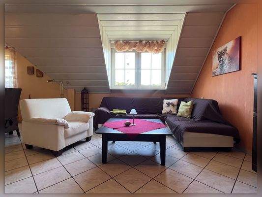 Wohnbereich im Dachgeschoss