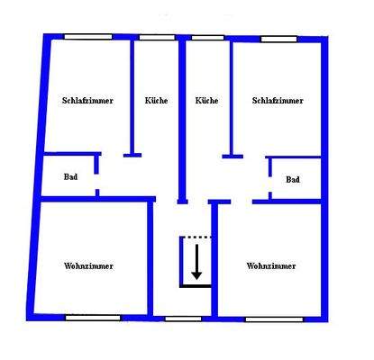 Grundriss 1. OG + 2. OG