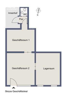 Planskizze Geschäftslokal