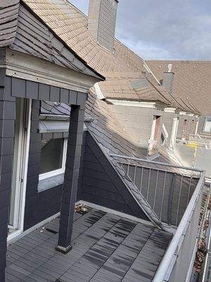 Blick auf die Dachterrasse