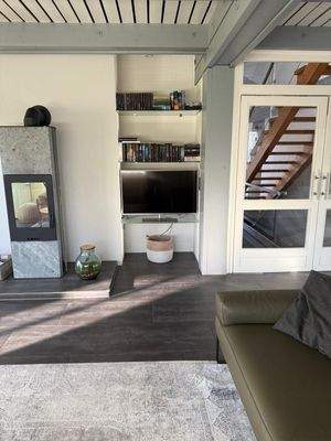 Wohnbereich mit Kaminofen