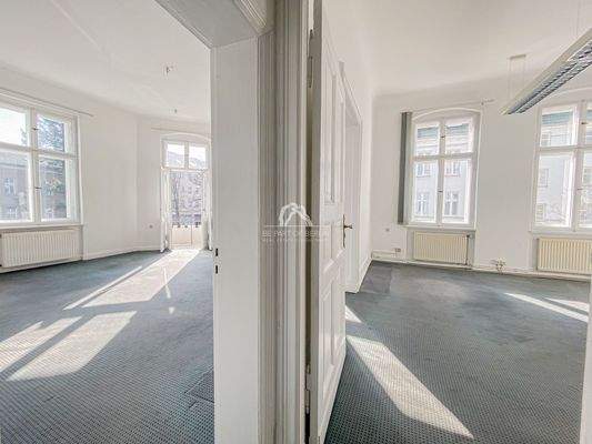 Blick in die Zimmer 3 und 4 