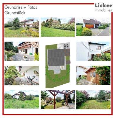 Grundriss + Fotos - Grundstück