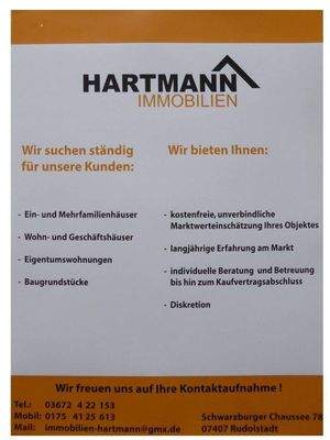 WIR SUCHEN STÄNDIG NEUE OBJEKTE !