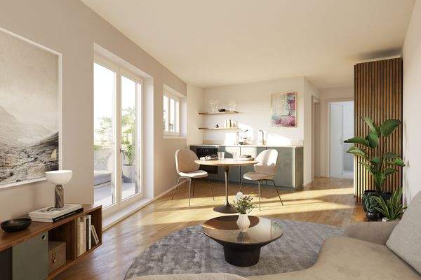 Wohnzimmer Innenillustration