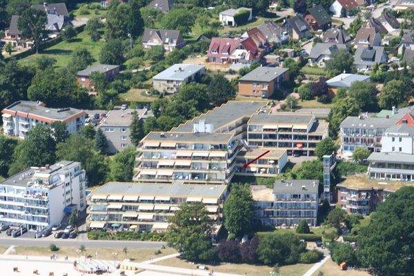 Hausansicht mit Pfeil