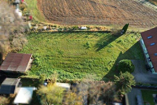 Ansicht von Westen Grundstück