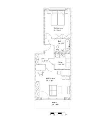 Grundriss möbeliert