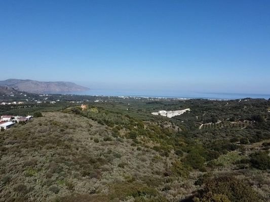 Kreta, Kournas: Grundstück zum Verkauf am Kournas-See mit Meerblick