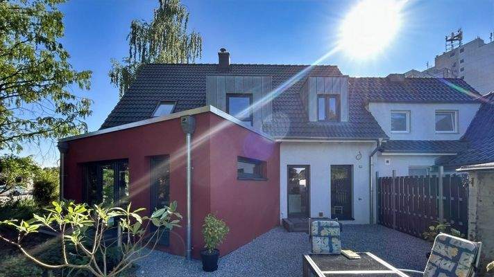 Hinteransicht von der Terrasse