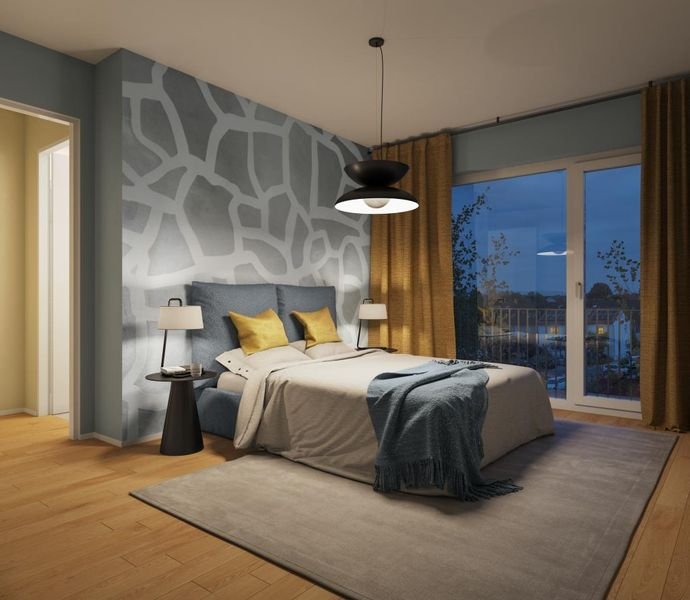 Das Dasein in perfekten Dimensionen: Helle 3-Zimmer-Wohnung mit West-Terrasse & Dachgarten