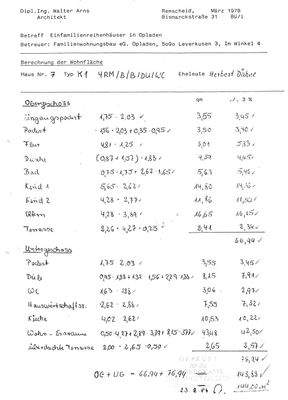 Wohnflächenberechnung