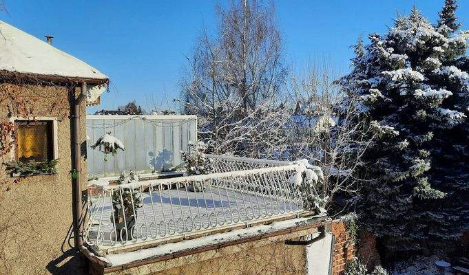 Terrasse im Winter