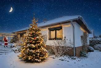 Frohe Weihnachten und Willkommen (KI generiert)