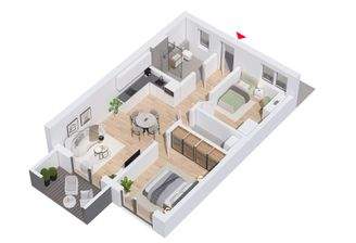 Grundriss Wohnung Nr. 12