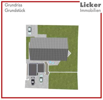 Grundriss-Grundstück