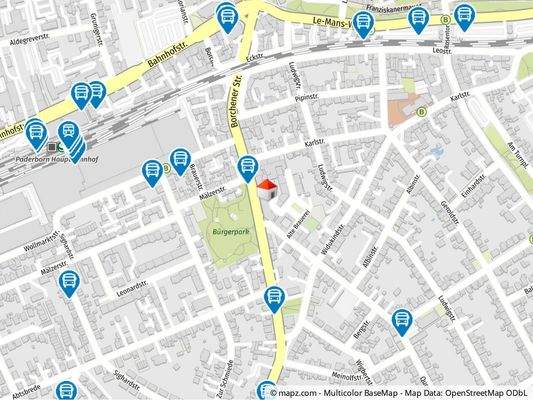 Geolyzer Kartenausschnitt