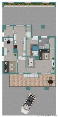 Grundriss-Skizze Außenbereich