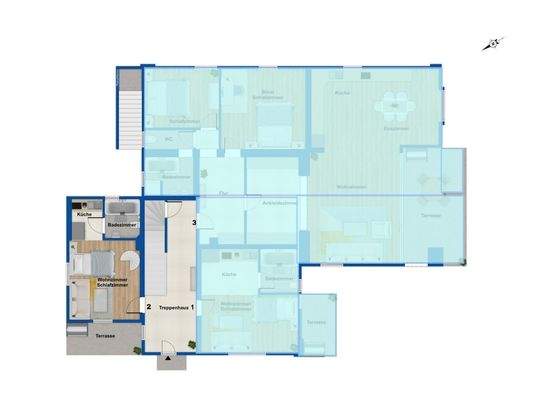 Grundriss Erdgeschoss Whg. 2