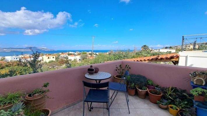 Ferienhaus mit 2 Schlafzimmern und atemberaubender Aussicht in Plaka