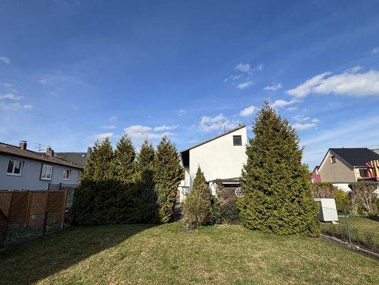 Gartenansicht zum Haus