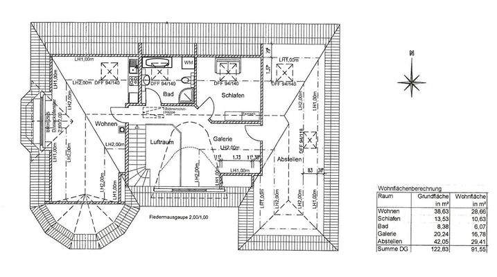 Grundriss Dachgeschoss