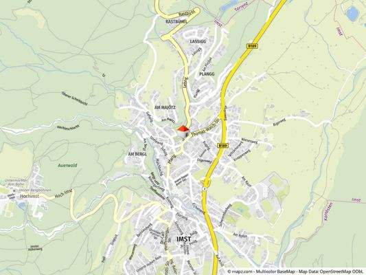 Geolyzer Kartenausschnitt