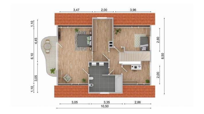 Grundriss Dachgeschoss