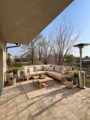 Visualisierung südliche Terrasse