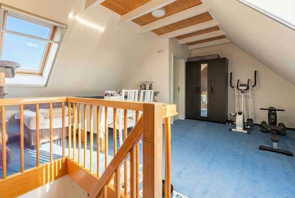 Hobbyraum im Dachgeschoss